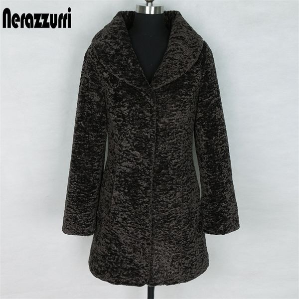 nerazzurri winter faux fur coat women slim fit turn-down collar long sleeve black teddy coat plus size faux fur jacket 5xl 6xl 201210
nerazzurri winter faux fur coat women slim fit turn-down collar long sleeve black teddy coat plus size faux fur jacket 5xl 6xl 201210