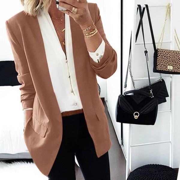 women outerwear coats lapel cape cloak long coat blazers ladies casual office suit outwear female fashion jacket m840#1, Black;brown
women outerwear coats lapel cape cloak long coat blazers ladies casual office suit outwear female fashion jacket m840#1, Black;brown