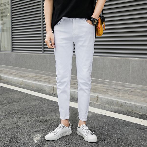 autumn and winter new plush white jeans korean slim elastic leggings trend casual men's pants, Blue
autumn and winter new plush white jeans korean slim elastic leggings trend casual men's pants, Blue