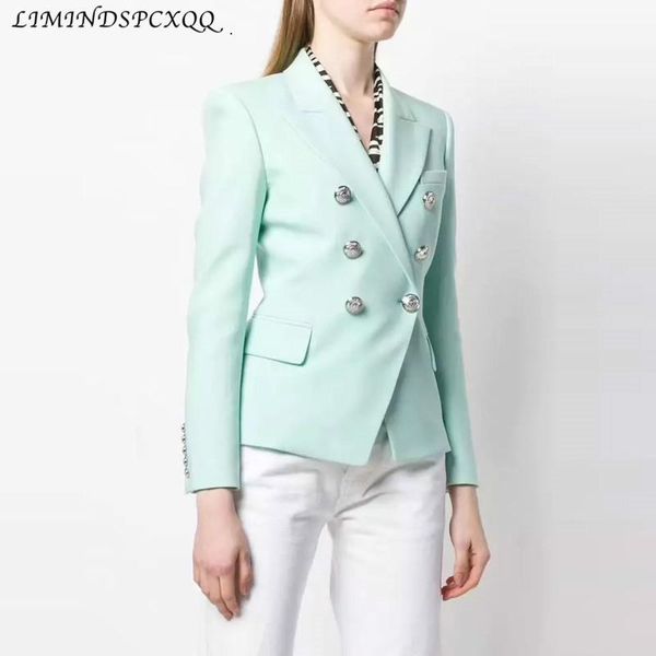 2021 designer blazer for women double breasted lion buttons suit career blazer jacket feminino chaqueta mujer womens clothing, White;black
2021 designer blazer for women double breasted lion buttons suit career blazer jacket feminino chaqueta mujer womens clothing, White;black
