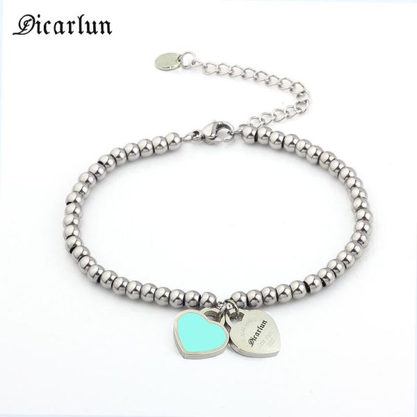 stainless steel dtif double heart bracelet for women beads charm braslet chain t bracelet bangle beaded women bangles, Golden;silver
stainless steel dtif double heart bracelet for women beads charm braslet chain t bracelet bangle beaded women bangles, Golden;silver
