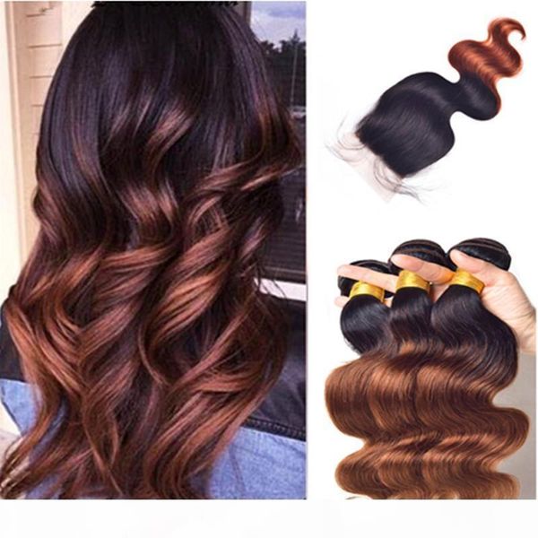 new arrive color two tone #1b 33 brown ombre hair with closure honey blonde hair with ombre lace closure 4*4 clousure, Black;brown
new arrive color two tone #1b 33 brown ombre hair with closure honey blonde hair with ombre lace closure 4*4 clousure, Black;brown