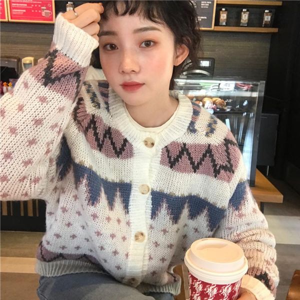 women's sweaters autumn winter women christmas cardigan sweater loose coat female long sleeve knitted, White;black
women's sweaters autumn winter women christmas cardigan sweater loose coat female long sleeve knitted, White;black