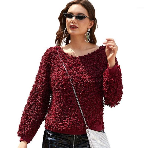 women backless knit sweater long sleeve casual loose solid plush pullover1, White;black
women backless knit sweater long sleeve casual loose solid plush pullover1, White;black