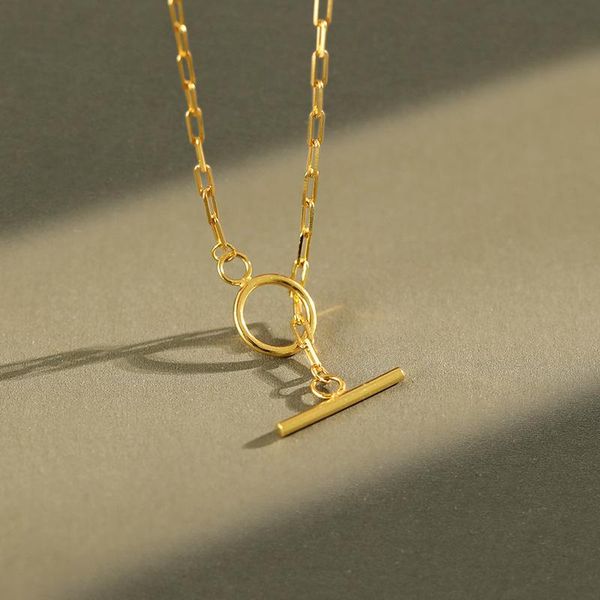 cluster rings shanice s925 sterling silver designer personality ot buckle chain pendant necklace women classic ladies girl holiday wedding, Golden;silver
cluster rings shanice s925 sterling silver designer personality ot buckle chain pendant necklace women classic ladies girl holiday wedding, Golden;silver