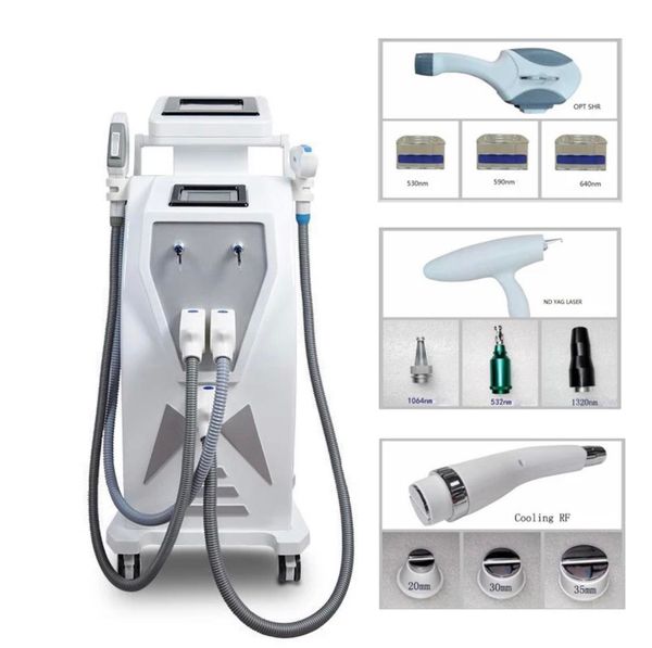 2020 double screen 4 in1 multi-function opt ipl tattoo removal equipment vascular pigment acne therapy with q switched machine, Black
2020 double screen 4 in1 multi-function opt ipl tattoo removal equipment vascular pigment acne therapy with q switched machine, Black