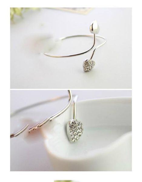 bracelets & bangles crystal love heart bracelet bangle gold silver tone gift silver gold charm bracelets, Golden;silver
bracelets & bangles crystal love heart bracelet bangle gold silver tone gift silver gold charm bracelets, Golden;silver
