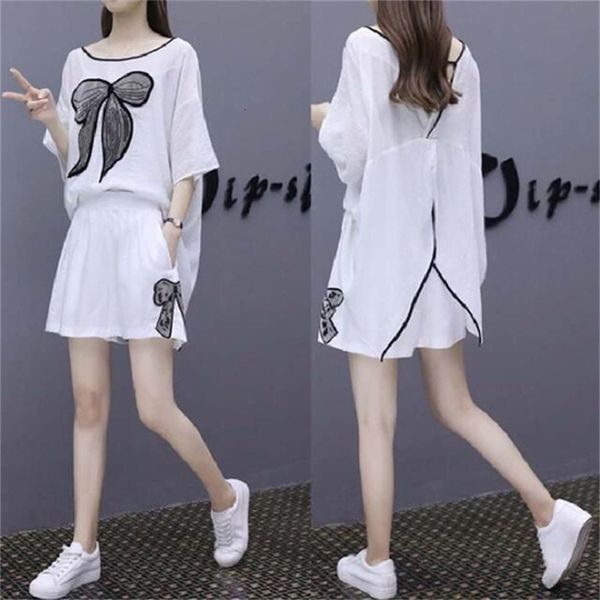 female lace two-piece clothes summer and elastic waistband shorts joint femme deux pieces women's training 9zpe, White
female lace two-piece clothes summer and elastic waistband shorts joint femme deux pieces women's training 9zpe, White