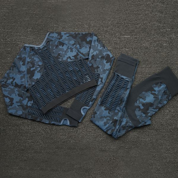seamless yoga set camouflage hollow-out clothes gym leggings breathable sportswear long-sleeved fitness yoga suit women c0122, Gray
seamless yoga set camouflage hollow-out clothes gym leggings breathable sportswear long-sleeved fitness yoga suit women c0122, Gray