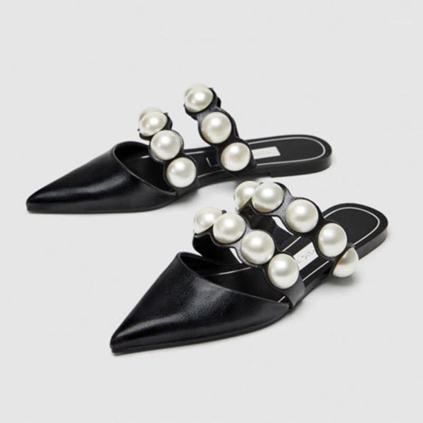 2019 genuine leather summer shoes slip on large size sandals slides outside slippers casual beads mules women lady1, Black
2019 genuine leather summer shoes slip on large size sandals slides outside slippers casual beads mules women lady1, Black