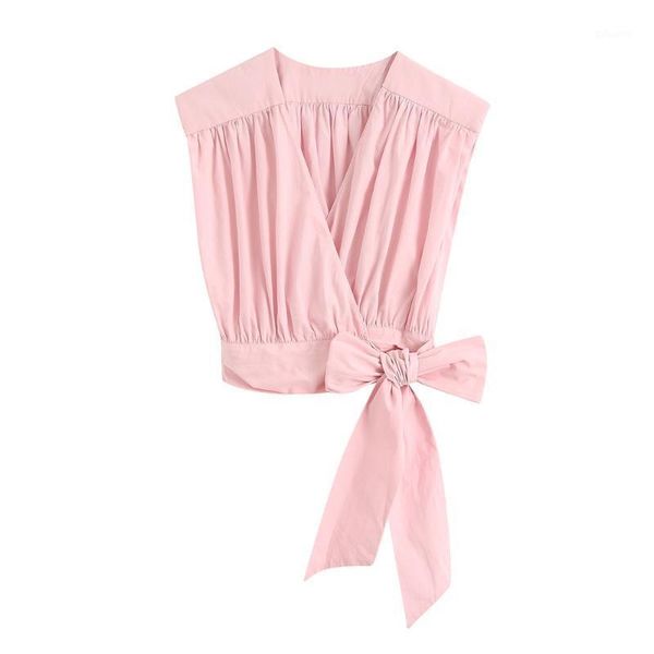 2020 summer women's new sleeveless double-breasted v-neck pleated decorative inner lace bow-poplin shirt1, White
2020 summer women's new sleeveless double-breasted v-neck pleated decorative inner lace bow-poplin shirt1, White