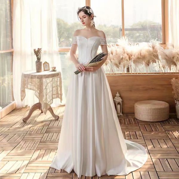 2021 new collar darling off shoulder dressed robe soiree bride to be born qzkj, Blue;red
2021 new collar darling off shoulder dressed robe soiree bride to be born qzkj, Blue;red