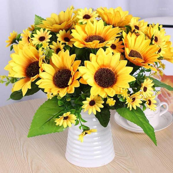 decorative flowers & wreaths beautiful sunflower bouquet silk flower artificial home balcony decoration fake wedding garden dec
decorative flowers & wreaths beautiful sunflower bouquet silk flower artificial home balcony decoration fake wedding garden dec