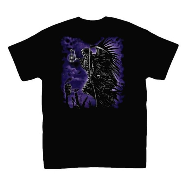 haunting purple reaper horror tee sport hooded sweatshirt hoodie