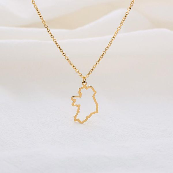 5 outline western europe world ireland map pendant chain necklace state geography country city island hometown necklace jewelry, Silver
5 outline western europe world ireland map pendant chain necklace state geography country city island hometown necklace jewelry, Silver