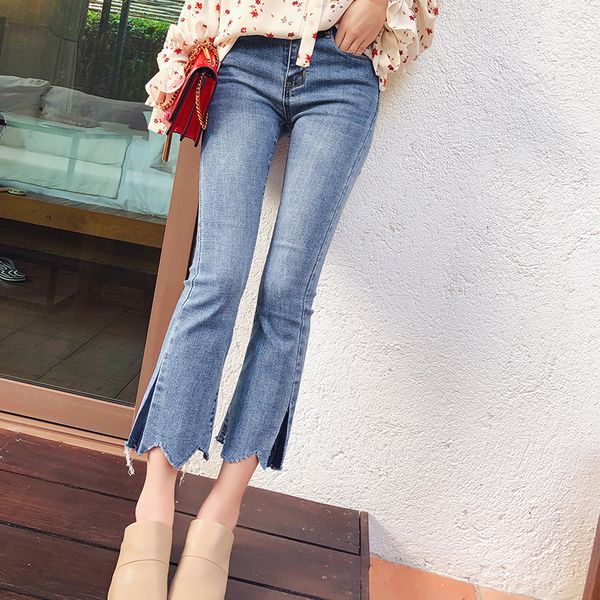 mishow female wide leg pants spring 2019 women washed mid waist skinny trousers autumn denim zipper slim casual jeans mx18a2336 1017, Blue
mishow female wide leg pants spring 2019 women washed mid waist skinny trousers autumn denim zipper slim casual jeans mx18a2336 1017, Blue