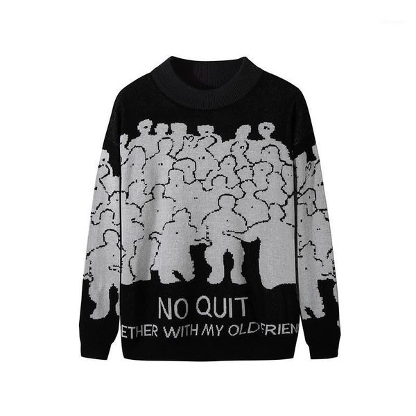 men's sweaters men fashion sweater cotton embroidery pull homme clothing korean clothes oversize knitted coats no quit 3xl1, White;black
men's sweaters men fashion sweater cotton embroidery pull homme clothing korean clothes oversize knitted coats no quit 3xl1, White;black