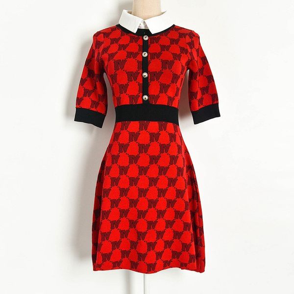2021 New Red Vintage Summer Colorblock Sweet Bowtie Dressed in Nightgown the Line Lapel Neck Short Sleeve Dress Knitted High Waist 57CO, Black;gray
2021 New Red Vintage Summer Colorblock Sweet Bowtie Dressed in Nightgown the Line Lapel Neck Short Sleeve Dress Knitted High Waist 57CO, Black;gray
