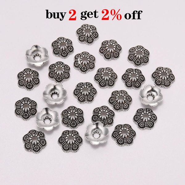 50pcs lot 10.5mm 6 petals beads caps carved flower loose sparer apart torus end bead caps for diy jewelry making findings h bbyban, Silver
50pcs lot 10.5mm 6 petals beads caps carved flower loose sparer apart torus end bead caps for diy jewelry making findings h bbyban, Silver