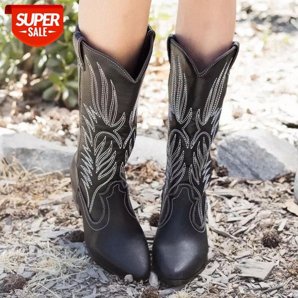 2020 new women cowboy boots pointed toe women's shoes embossing pu leather shoes knee-high boots chunky wedges shoes boots women #yw7j, Black
2020 new women cowboy boots pointed toe women's shoes embossing pu leather shoes knee-high boots chunky wedges shoes boots women #yw7j, Black