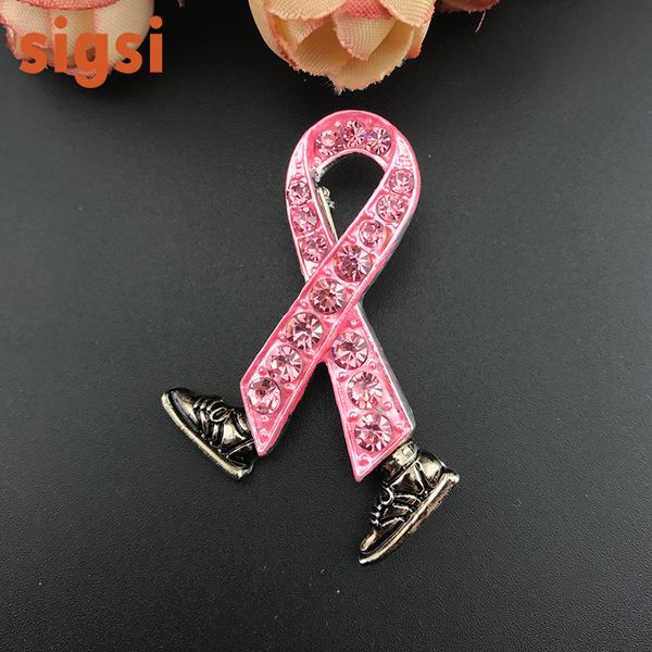 breast cancer awareness brooch pin ribbon rhinestone walking ribbon brooch 201009, Gray
breast cancer awareness brooch pin ribbon rhinestone walking ribbon brooch 201009, Gray