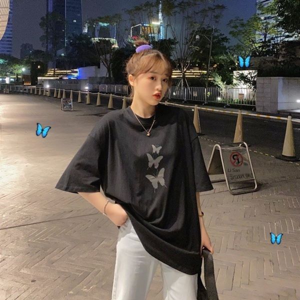 summer korean style 2020 new ins design butterfly print missing loose short-sleeved t-shirt for butterfly shirtshirt shirtwomen wcwuj, White
summer korean style 2020 new ins design butterfly print missing loose short-sleeved t-shirt for butterfly shirtshirt shirtwomen wcwuj, White