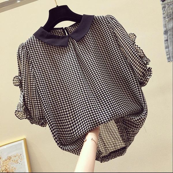 women's blouses & shirts chiffon womens clothing casual female korean fashion floral short sleeve ladies 2021 summer loose khaki, White
women's blouses & shirts chiffon womens clothing casual female korean fashion floral short sleeve ladies 2021 summer loose khaki, White