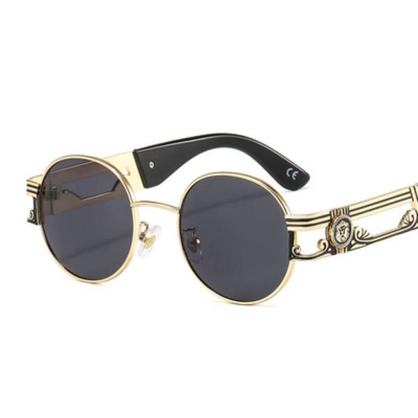 sunglasses punk round lion decoration men 2021 retro metal wide legs sun glasses women fashion shades eyewears, White;black
sunglasses punk round lion decoration men 2021 retro metal wide legs sun glasses women fashion shades eyewears, White;black