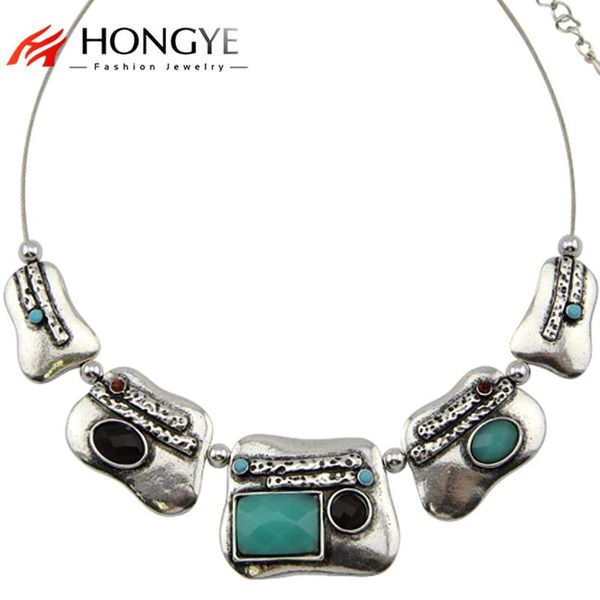 2020 new fashion vintage antique silver color statement necklaces jewelry for women blue black red color resin choker necklace
2020 new fashion vintage antique silver color statement necklaces jewelry for women blue black red color resin choker necklace