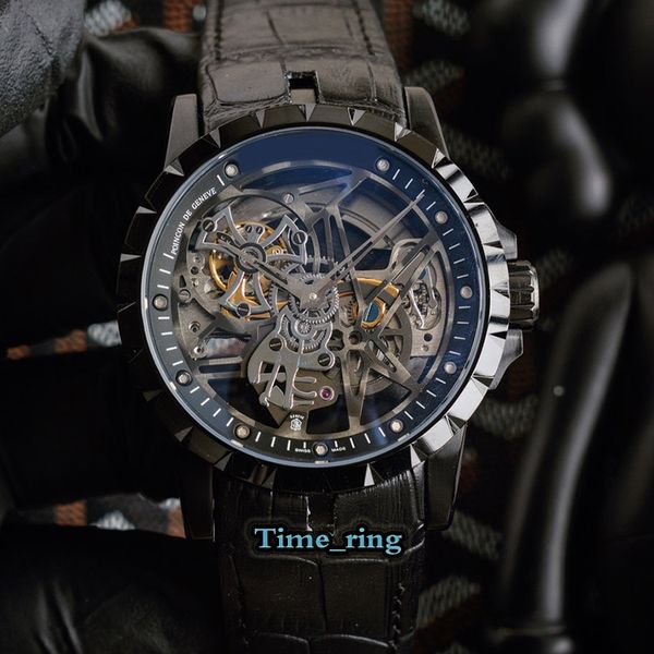edition sexcalibur rddbex0393 skeleton dial black steel case automatic mechanical movement mens watch black leather strap sport watches, Slivery;brown
edition sexcalibur rddbex0393 skeleton dial black steel case automatic mechanical movement mens watch black leather strap sport watches, Slivery;brown