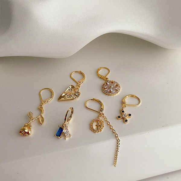 wtltc dainty multi design rose flower love hoop earrings drop cross link cartilage earrings french vintage ear jewelry, Golden;silver
wtltc dainty multi design rose flower love hoop earrings drop cross link cartilage earrings french vintage ear jewelry, Golden;silver