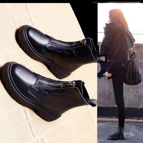 boots women winter plus velvet woman shoe fashion female breathable cowhide bootie front zipper light black boots1
boots women winter plus velvet woman shoe fashion female breathable cowhide bootie front zipper light black boots1