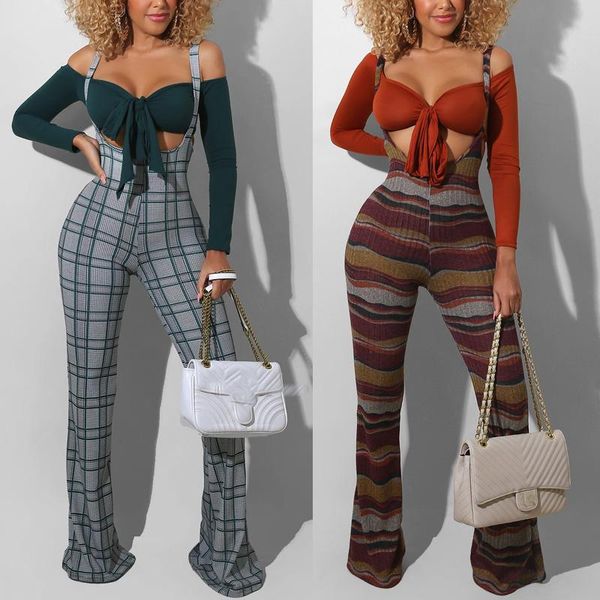 women's plaid pants, high-waist trousers, party club loose fall wide-leg suspender thin straps bottoms, Black;white
women's plaid pants, high-waist trousers, party club loose fall wide-leg suspender thin straps bottoms, Black;white