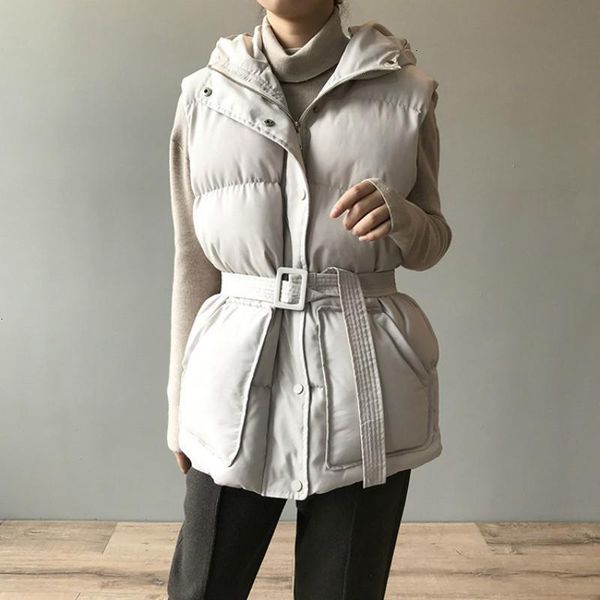 sleeveless cotton vest hooded coats women turn down collar cotton padded jacket 2020 autumn winter warm waistcoat, Black;white
sleeveless cotton vest hooded coats women turn down collar cotton padded jacket 2020 autumn winter warm waistcoat, Black;white