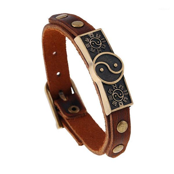 vintage oriental style alloy charm bracelet couple bracelets ying yang wristband cow leather brown belt buckle adjustable size1, Golden;silver
vintage oriental style alloy charm bracelet couple bracelets ying yang wristband cow leather brown belt buckle adjustable size1, Golden;silver