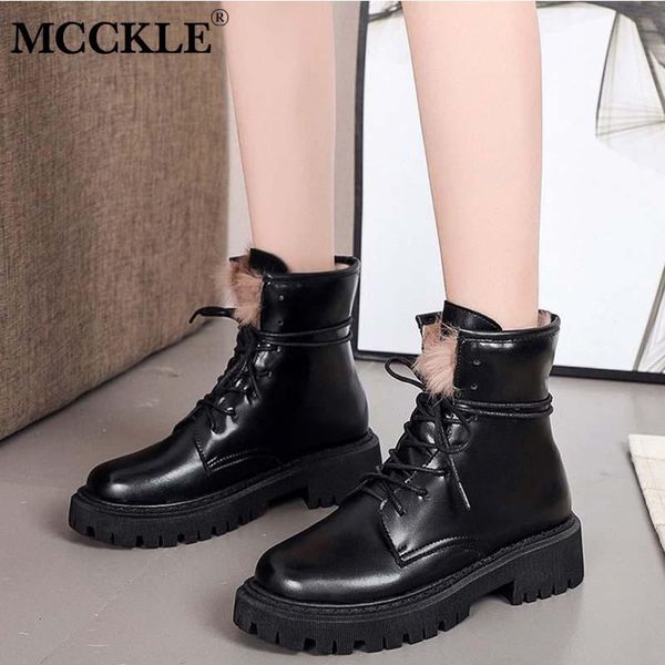 women ankle boots fur shoes winter warm plush pu leather lace up ladies fashion non slip new woman snow boots female shoes, Black
women ankle boots fur shoes winter warm plush pu leather lace up ladies fashion non slip new woman snow boots female shoes, Black