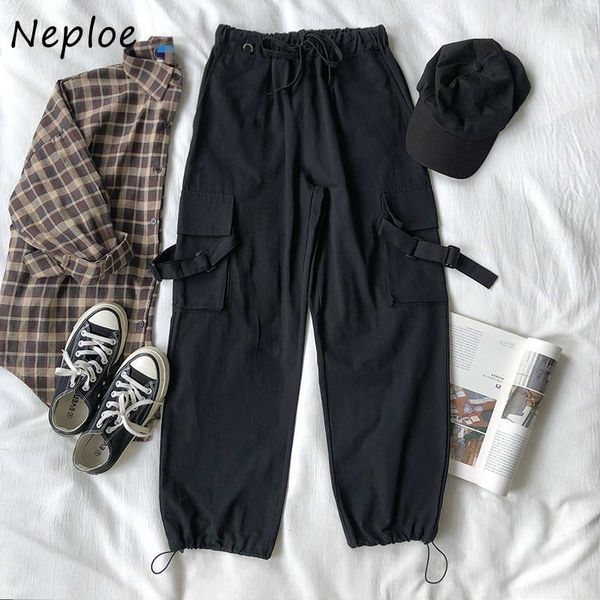 neploe korean cargo pants belt ribbon pocket long pant man women stretch waist casual trouser punk hip hop harem pants 1f1081, Black;white
neploe korean cargo pants belt ribbon pocket long pant man women stretch waist casual trouser punk hip hop harem pants 1f1081, Black;white