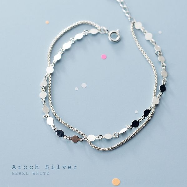 3v0yp geometric s925 silver version korean temperament double round piece chain braceletbracelet braceletbracelet personalized simple style, Golden;silver
3v0yp geometric s925 silver version korean temperament double round piece chain braceletbracelet braceletbracelet personalized simple style, Golden;silver