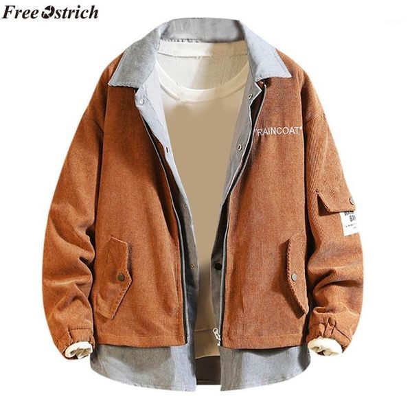 men's jackets ostrich men jacket 2021 men's corduroy spliced two long sleeve coat fashion fake comfortable coats,multi-code jacket, Black;brown
men's jackets ostrich men jacket 2021 men's corduroy spliced two long sleeve coat fashion fake comfortable coats,multi-code jacket, Black;brown