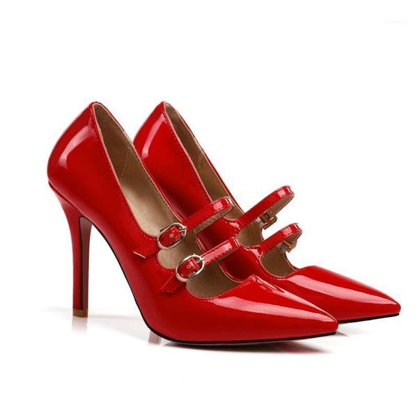 dress shoes arrival pointed toe stiletto high heels plus size 44-47 buckle strap party wedding banquet pumps women's shoes1, Black
dress shoes arrival pointed toe stiletto high heels plus size 44-47 buckle strap party wedding banquet pumps women's shoes1, Black