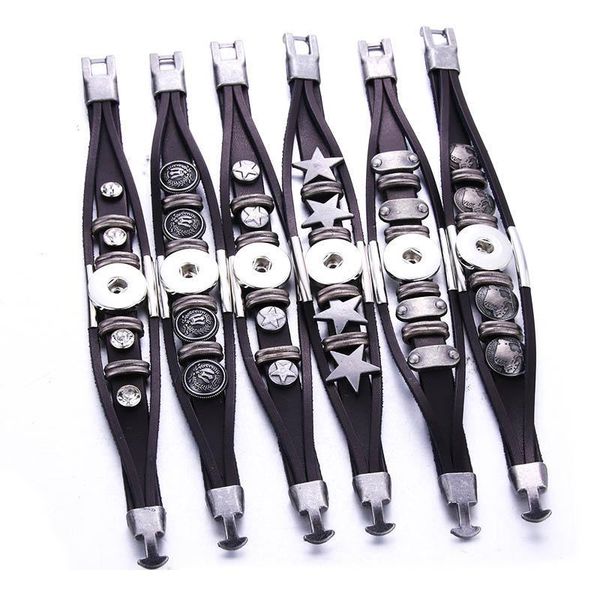 black genuine leather snap bracelet retro handmade braided leather snap button bracelet bangles fit 18mm snap jewe bbyidi, Golden;silver
black genuine leather snap bracelet retro handmade braided leather snap button bracelet bangles fit 18mm snap jewe bbyidi, Golden;silver