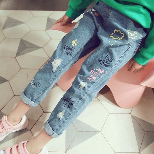 autumn ripped jeans for girls kids jeans 7/8 hole casual children teenagers jeans y200409, Blue
autumn ripped jeans for girls kids jeans 7/8 hole casual children teenagers jeans y200409, Blue