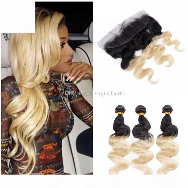 virgin peruvian 1b 613 two tone body wave human hair weaves with 13*4 full lace frontal closure 1b blonde ombre hair bundles, Black;brown
virgin peruvian 1b 613 two tone body wave human hair weaves with 13*4 full lace frontal closure 1b blonde ombre hair bundles, Black;brown