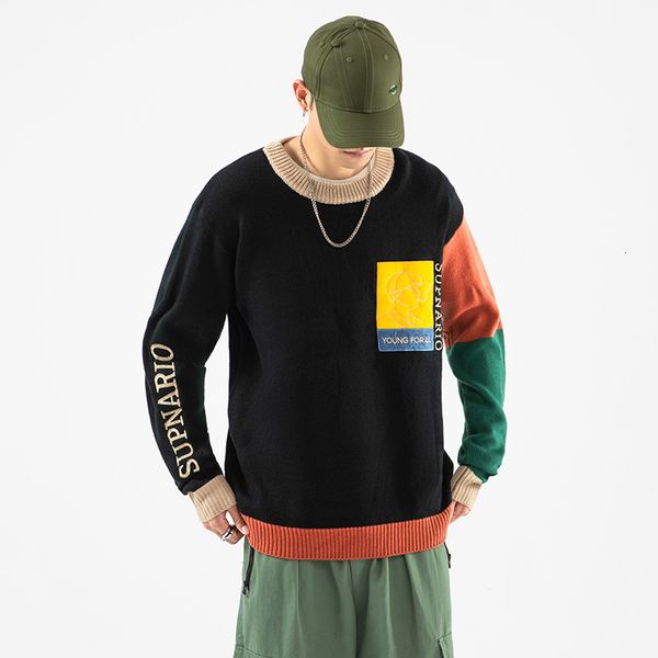 2021 new fashion o-neck sweater men's hip hop streetwear pull oversized -5xl long sleeves pullover for autumn spring winter pv5c, White;black
2021 new fashion o-neck sweater men's hip hop streetwear pull oversized -5xl long sleeves pullover for autumn spring winter pv5c, White;black