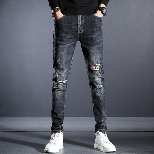 men's jeans 11 styles blue black slim-fit fashion brand stretch straight ripped denim trousers male business casual patch pants
men's jeans 11 styles blue black slim-fit fashion brand stretch straight ripped denim trousers male business casual patch pants