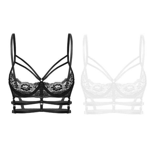 bras womens see-through exotic lace crop unlined underwired bra lingerie spaghetti strap bikini apparel sissy nightwear, Red;black
bras womens see-through exotic lace crop unlined underwired bra lingerie spaghetti strap bikini apparel sissy nightwear, Red;black