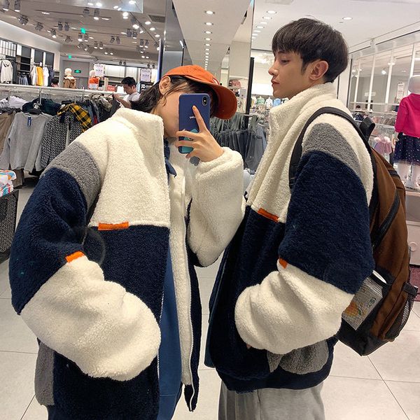 winter thick lamb wool jacket men parka warm fashion casual cotton short coat mens wild loose korean couple thick coat s, Black
winter thick lamb wool jacket men parka warm fashion casual cotton short coat mens wild loose korean couple thick coat s, Black