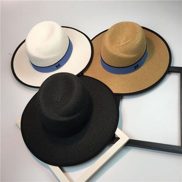wide brim hats summer sun for women m letter ladies straw hat beach vacation girls, Blue;gray
wide brim hats summer sun for women m letter ladies straw hat beach vacation girls, Blue;gray