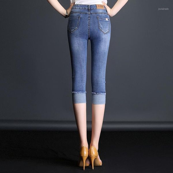 women's jeans jbersee denim skinny woman summer fashion ladies elastic knee length capris pants push up women's female1, Blue
women's jeans jbersee denim skinny woman summer fashion ladies elastic knee length capris pants push up women's female1, Blue
