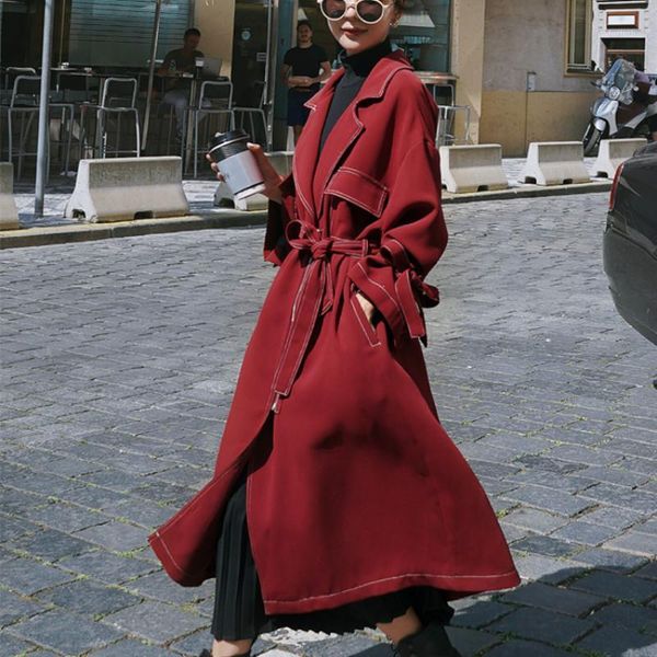 plus size overcoat elegant woman clothes 2020 x-long trench coat women vintage classic simple windbreaker female coats l4711, Tan;black
plus size overcoat elegant woman clothes 2020 x-long trench coat women vintage classic simple windbreaker female coats l4711, Tan;black